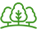 A green and black picture of a crown