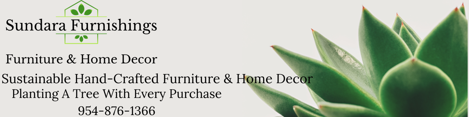 A picture of a plant with the words furniture & home decor purchase written in front.