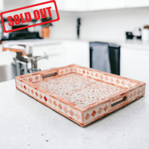 pink inlay tray sold out