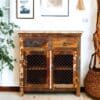 Reclaimed Wood Buffet Cabinet Rustic Beauty