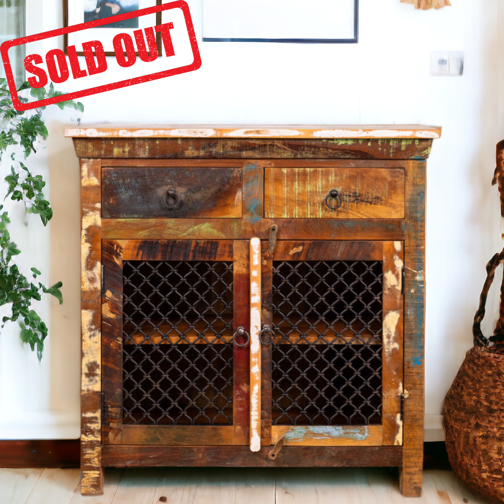 reclaimed wood buffet cabinet sold out