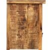 Natural Wood TV Stand with 3 Drawers Hand-crafted - Image 6