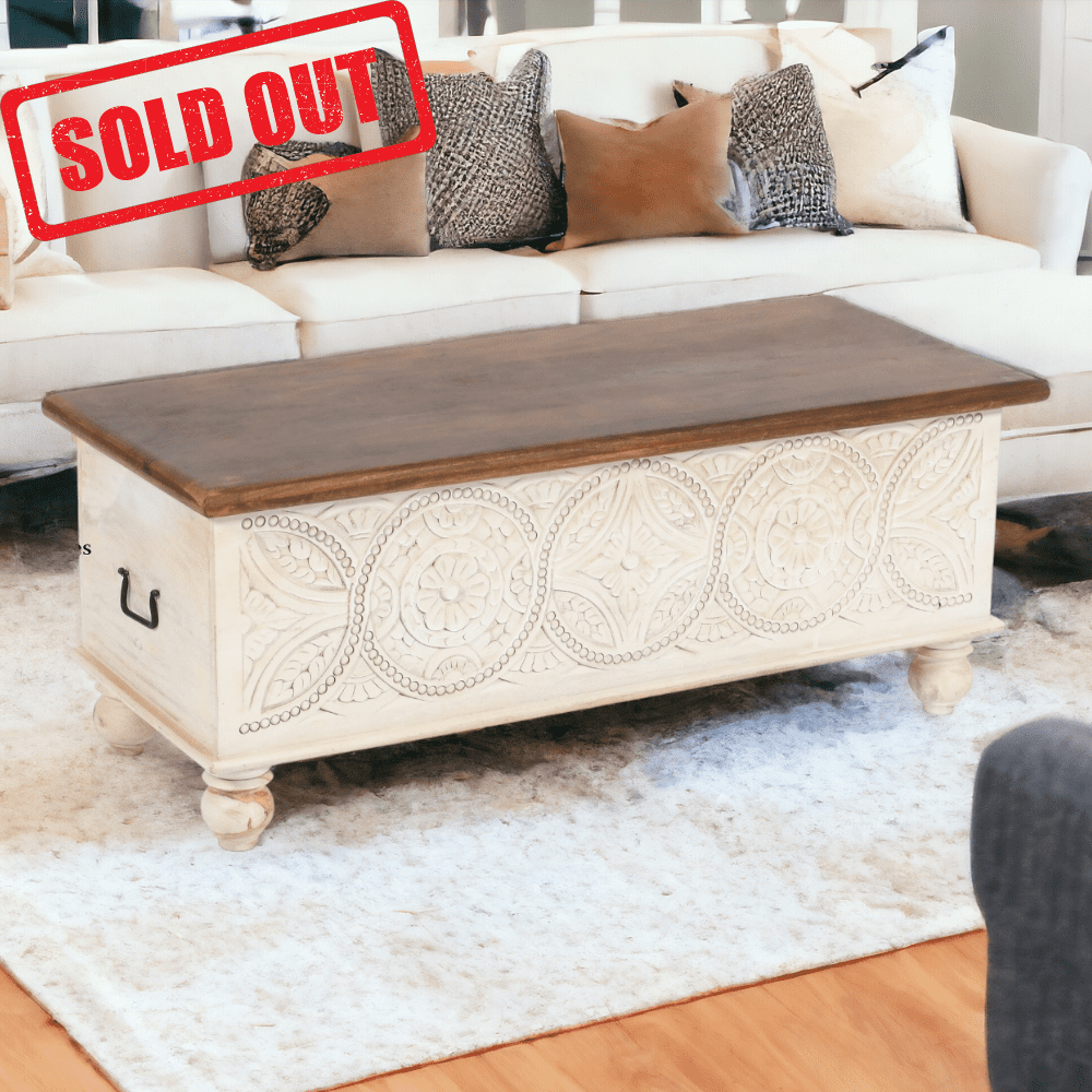 mandala pattern bench trunk sold out