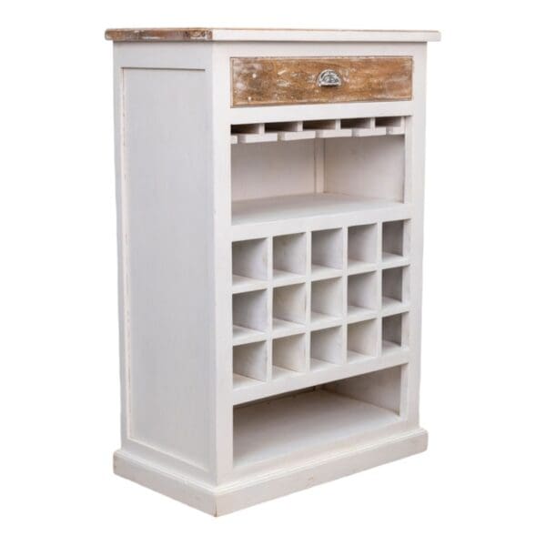 Coastal bar cabinet on a white background