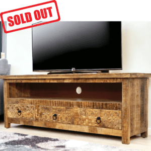 natural wood tv stand - sold out