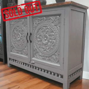 Hand-crafted gray carved sideboard - Sold Out