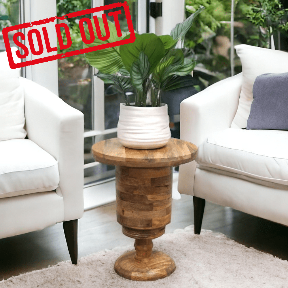 natural wood plant stand/side table - sold out