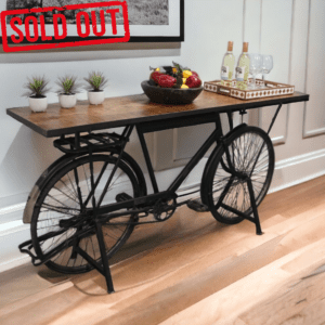 vintage bike console table - sold out