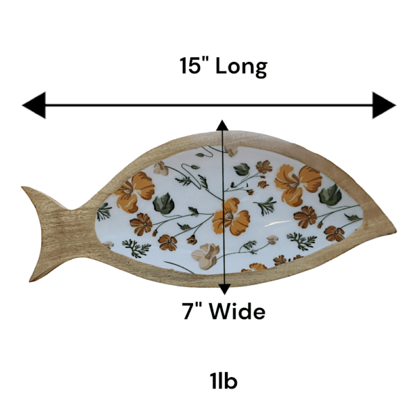 sized picture of a shallow fish dish on a white background