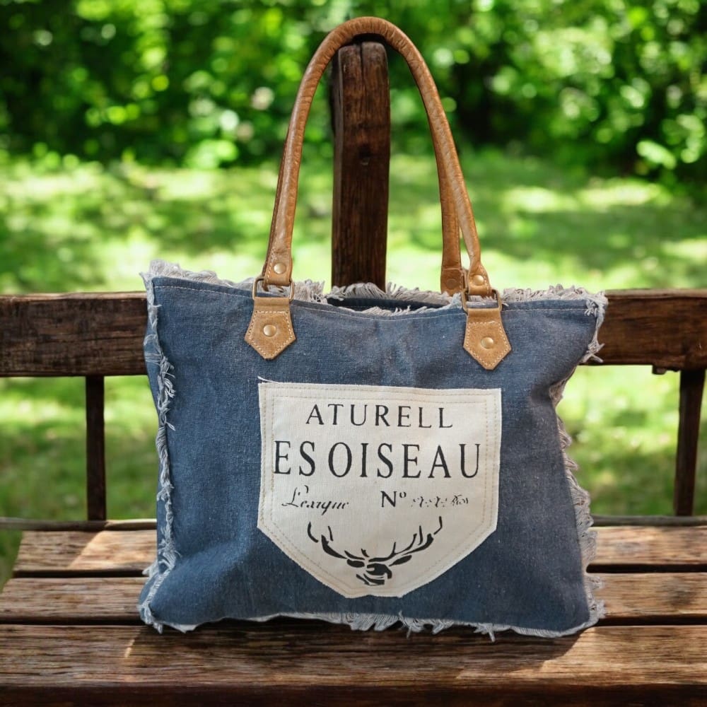 Cotton Canvas Denim tote bag