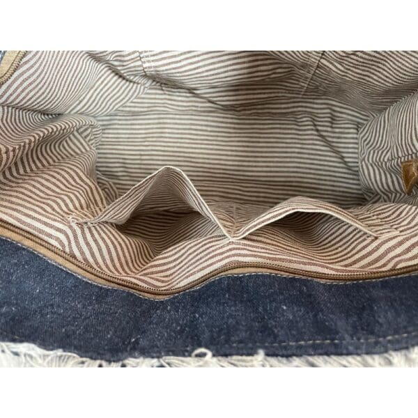Cotton Canvas Soft Denim Tote Bag - Image 8