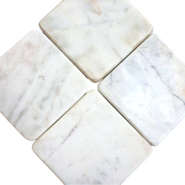 Set of 4 Square Marble Coasters - Image 3