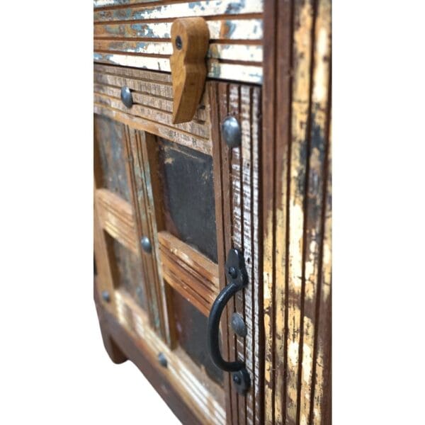 Pair of Rustic Reclaimed Wood Bedside Tables - Image 15