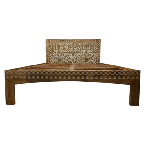 Hand-Carved King Bedframe - Image 2