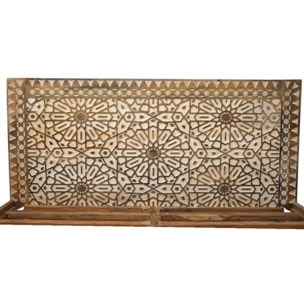 Hand-Carved King Bedframe - Image 9