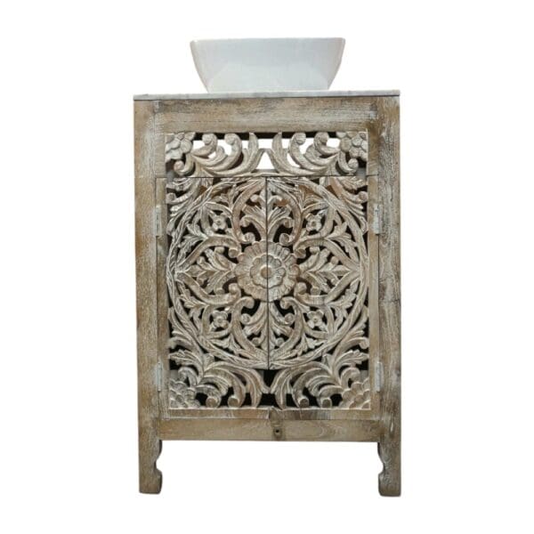 natural wood 24" bathroom vanity