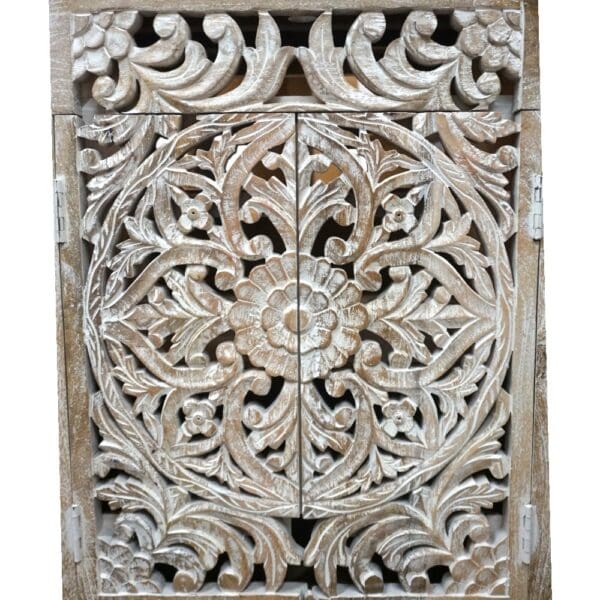 Stunning Natural Wood 24" Vanity Hand-carved - Image 7