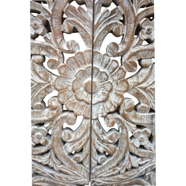 Stunning Natural Wood 24" Vanity Hand-carved - Image 8
