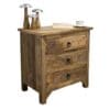 3-Drawer Side Table/Nightstand Hand-Carved - Image 4