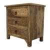3-Drawer Side Table/Nightstand Hand-Carved - Image 8