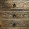 3-Drawer Side Table/Nightstand Hand-Carved - Image 12