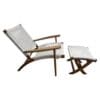 Hand-crafted Chair with Matching Footrest - Image 4