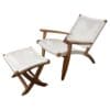 Hand-crafted Chair with Matching Footrest - Image 3