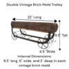 Vintage Brick Mold Double Trolley - Image 8