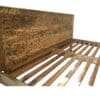 Hand-Carved Queen Bedframe Natural Floral - Image 5