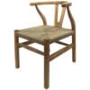 Wishbone Chair Hand-crafted Natural Solid Wood - Image 6
