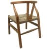 Wishbone Chair Hand-crafted Natural Solid Wood - Image 8