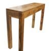 Mango Wood Console Table with Hidden Drawer Natural Wood - Image 4
