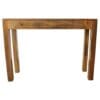 Mango Wood Console Table with Hidden Drawer Natural Wood - Image 2