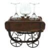Vintage Brick Mold Wood Trolley - Image 3
