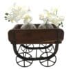 Vintage Brick Mold Wood Trolley - Image 2