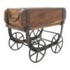 Vintage Brick Mold Wood Trolley - Image 8