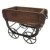 Vintage Brick Mold Wood Trolley - Image 6