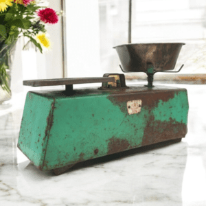 Vintage Kitchen Scale Green