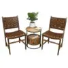 Pair of Chairs Solid Wood and Leather Hand-Crafted - Image 3