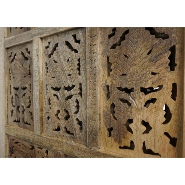 Hand-Crafted Wood Screen Room Divider - Image 9