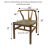 Wishbone Chair Hand-crafted Natural Solid Wood - Image 9