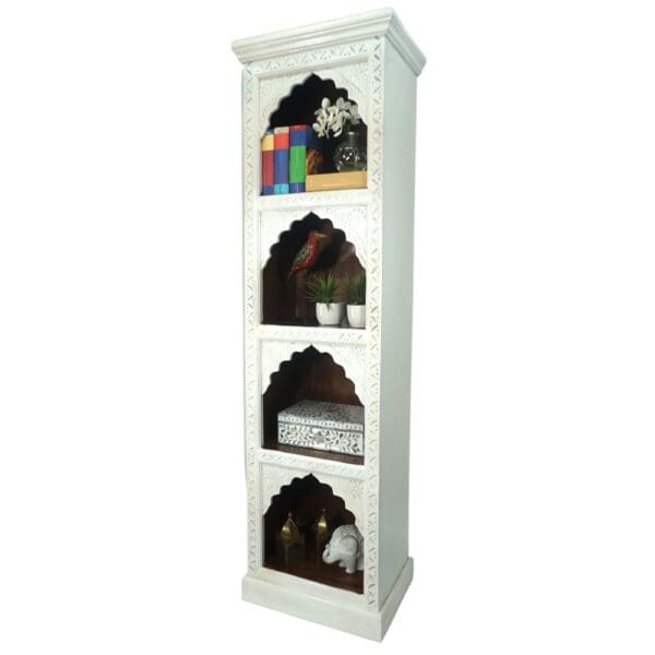 Solid Wood Bookcase Narrow Display Bookshelf - Image 4