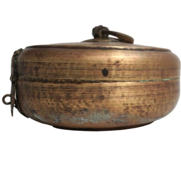 Vintage Brass Katordan Chapati Warmer Box - Image 3