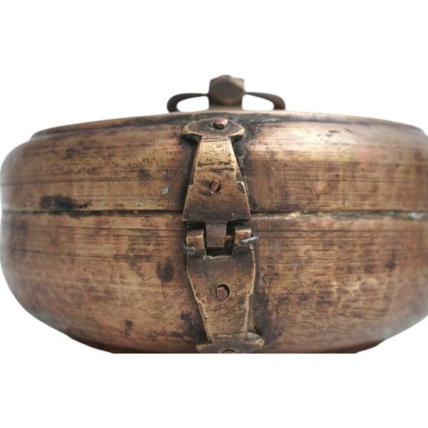 Vintage Brass Katordan Chapati Warmer Box - Image 4