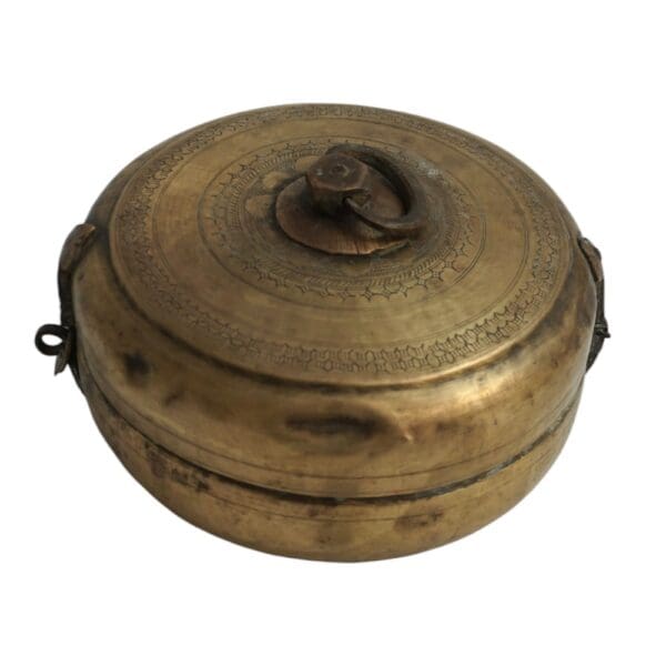 Vintage Brass Katordan Chapati Warmer Box - Image 8