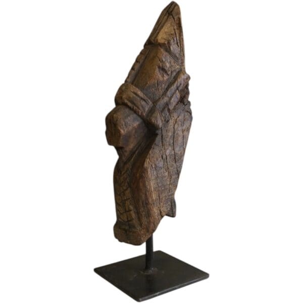 Hand-carved Wooden Primitive Horse Figurine - Image 19