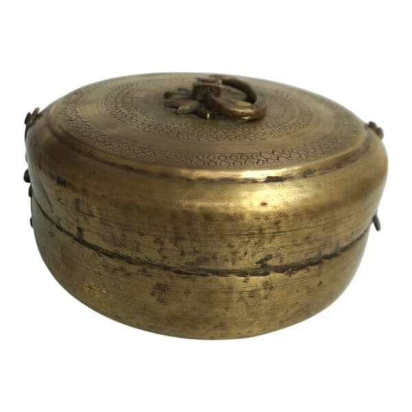 Vintage Brass Katordan Chapati Warmer Box - Image 17