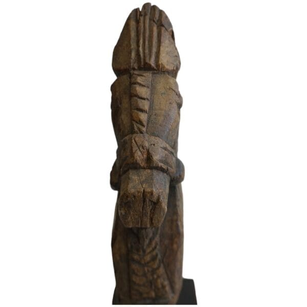 Hand-carved Wooden Primitive Horse Figurine - Image 20