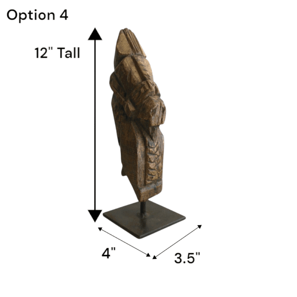 Hand-carved Wooden Primitive Horse Figurine - Image 21