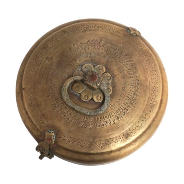 Vintage Brass Katordan Chapati Warmer Box - Image 21